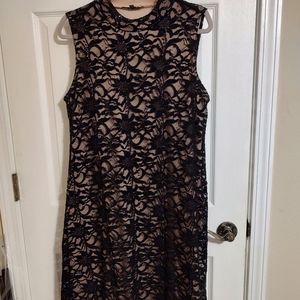 Tiana B - Black Lace Stretch Cocktail Dress